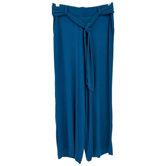 Universal Standard TravelKnit Wide Leg Pants in Blue Teal Size XS or 10-12 - Picture 4 of 14